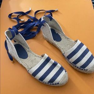 Blue espadrilles